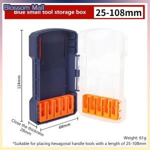 [Blossom] Drill Bit Storage Case Portable 6.35mm Hex Drill Bit Case 5 Sizes Water Resistant PVC Detachable Holder Hangable Storage