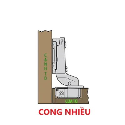[Giá hủy diệt] Bản lề giảm chấn - Thẳng ( bộ 2 cái )