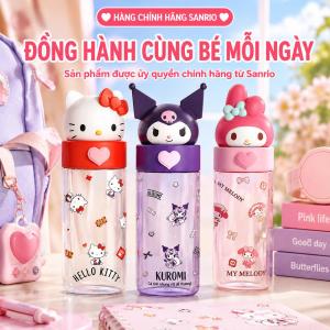 Bình Nước Sanrio Hello Kitty Tritan Chống Rò Rỉ Cho Học Sinh LFB429