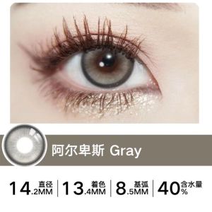 2pcs Contat lens (12 months)混血欧美小直径撒哈拉亚马逊阿尔卑斯美瞳显白近视年抛