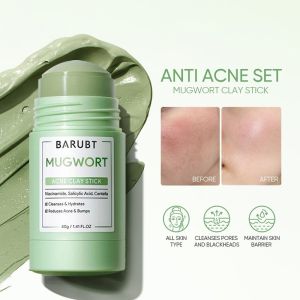 BARUBT Mugwort Mud Film Rod Deep Cleaning Gentle Blackhead Repair Facial 40G