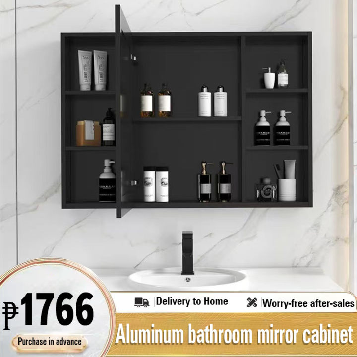 Mirror space aluminum bathroom mirror toilet wall