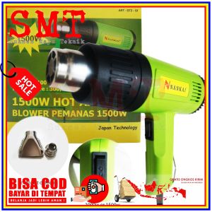 Nankai Hot Gun 1500W Hijau Heat Gun Blower Pemanas PVC Kaca Film Sticker Oracal DLL