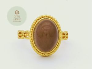 SG LOCAL - Authentic Hetian Jade Gold Candy 925 Silver Gold Ring 和田玉金糖925银金戒子