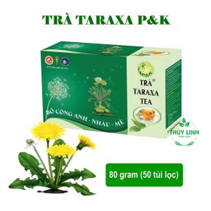 Trà TARAXA (Bồ Công Anh-Nhàu-Mè) 80gr (50 túi lọc) Giải độc Ngừa viêm khớp đau nhức hạ cholesterol nhuận tràng