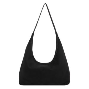 Women Faux Suede Tote Bag Fashion Shoulder Bag Large Capacity Designer Tote Handbag Chic Hobo Bag Simple Commuting Bag