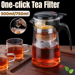 Tea Pot Maker French Press Glass Chinese Tea Pot with Infuser Filter Heat Resistant TeaPots Set Kit