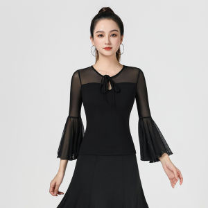 High End Modern Waltz Dance Clothes Womens Mesh Dance Clothes New Summer National Standard Latin Dance