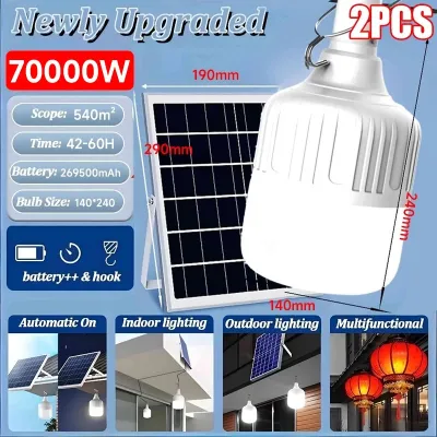 Gesh Solar Light Bulb Outdoor Waterproof LED Solar Lights Buy 1 Take1 Indoor Light With Solar Pannel
