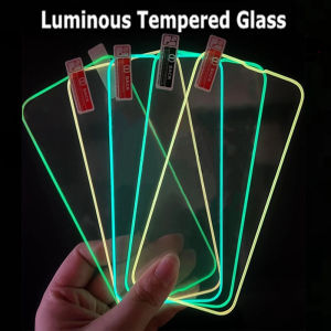 Tempered Glass Luminous Glow In The Dark Xiaomi Redmi Note 14 Note 13 13 Pro Note 12 12 Pro Redmi Note 7 Pro Note 8 Pro Note 9 Pro Note 10 5G 10s Note 10 Pro Note 11 Pro