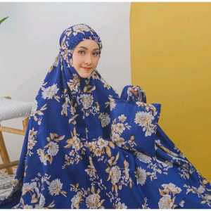 MUKENA CATTON MOTIF BUNGA SAKURA DEWASA DISCONT