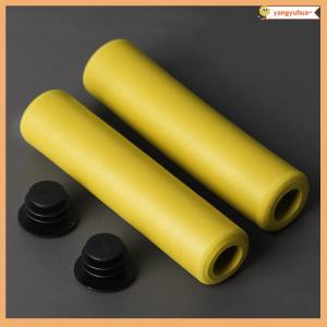 yangyuhua 1Pair Silicone Cycling Bicycle Grips Outdoor MTB Mountain Bike Handlebar Grips Cover Anti-slip Strong Support Grips Bike Part