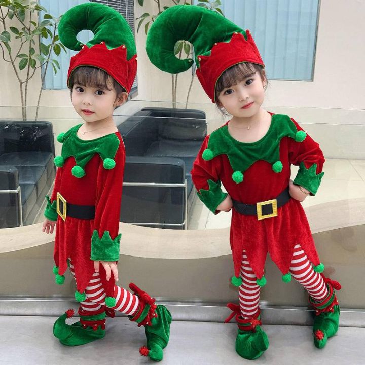 Baby Girl Christmas Elf Costume For Baby Boy Baby Kids Christmas