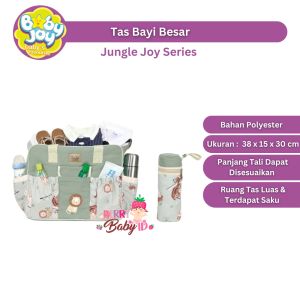 Baby Joy Tas Bayi Besar + Tempat Botol Susu Baby Diaper Bag Backpack Berry Baby
