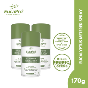 Eucapro Eucalyptus Scented Metered Air Freshener Spray Refill - 170g Multipack