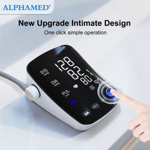 【Original 】1pc ALPHAMED Automatic Arm Blood Pressure Monitor U82RH USB Powered 22.1-43.18 cm Cuff 2x199 Memory LED High-Definition Curved Screen Intelligent Design Suitable for Elderly Ideal Gift for Family and Friends
