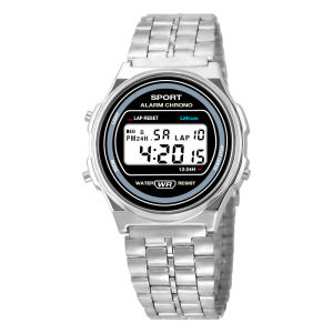 Đồng Hồ Điện Tử fourron F92 Bản Dây Thép Cao Cấp - Đa Chức Năng Sport Alarm Chống Nước Sinh Hoạt