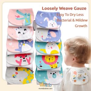 Hntob Baby Sweat Absorbent Towel Gauze Absorb Back Cloth Small Thin Perspiration 6-24months