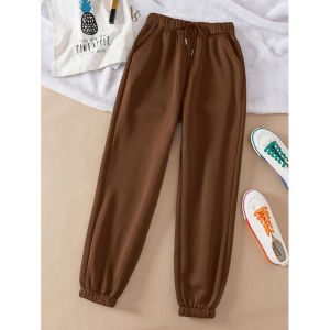 GRAFFITY - Celana Jogger Wanita Premium Full Length Ukuran Jumbo Warna Solid Bahan Import Tebal