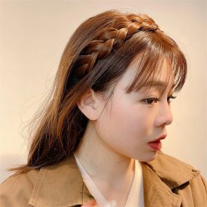 Gnker Fashion Hair Band Fishbone Braid Wig Twist Braid Headband Hairpin Hair Accessories For Women