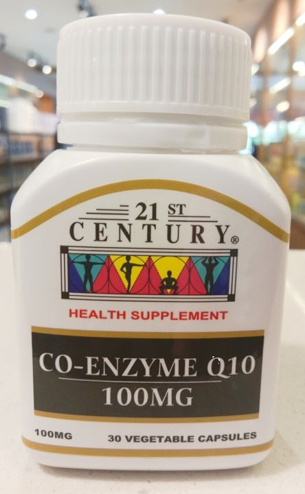 21ST CENTURY CO--ENZYME Q10 100MG 30 VEGETABLE CAPSULES EXP 03/2024 ...