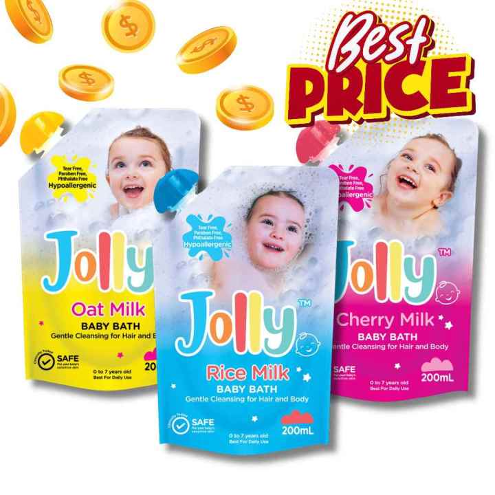 Jolly Oat, Cherry, Rice Milk Baby Bath 200ml - 1pc | Lazada PH