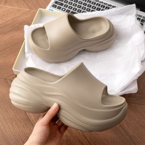 Free Shipping 7Cm Thick-Soled WomenS Slippers Fashionable Outdoor Flip-Flops Soft-Soled EVA Sandals Indoor Home Slippers
