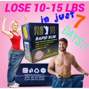 SLIM LIFE RAPID SLIM 30 CAPSULES/BOX FOR MEN/WOMEN BEST SLIMMING PILLS IN THE WORLD!!
