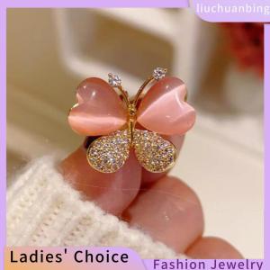 [COD] liuchuanbing Jewellery Sweet Butterfly Brooches For Women Small Fresh Exquisite Flash Drill Insect Brooch Lapel Pins Badge Jewelry Clothing Accessories