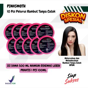 Promo Heboh 2 PCS Pink Smooth Karatine Pelurus dan Pencegah Rambut Bergelombang Keriting Haircere Mudah Diatur dan Lembut BPOM