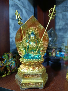 Tượng phật Quan âm Thiên thủ ( ngàn tay) bằng đồng . vẽ chi tiết cao 14 cm ( chỉ tính kích thước tượng)