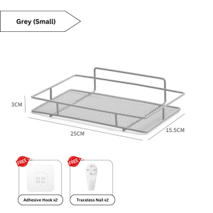 Ready Stock Traceless Wall Mounted Storage Tray Rack Shelf Wifi Router Remote Control Diffuser Book TV Box Vase Ipad Tablet DVD Player Hanging Holder Cheap Simple Durable Space Saving Multifunctional Use Heat Dissipation Home Living Bedroom Balcony Office
