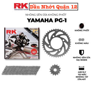 YAMAHA PG1 - PG-1 Bộ Nhông 13T Dĩa 40T - Sên 428SB 110L 9Ly Chính Hãng RK TAKASAGO CHAIN