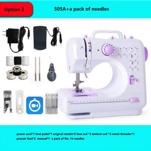 12 StitchesSewing Machine Portable Knitting Machine Multifunction Electric Replaceable Presser Foot Motor Sewing Machine