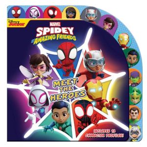 Marvel Spidey & Amazing Friends Meet The Heroes Tabbed Board Book For Kids