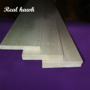 2 Pcs Balsa Wood Sheets 500x100mm 10/12/15/20mm Thickness Assorted for DIY Airplane Boat Model Building Material