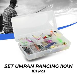 101 PCS PAKET UMPAN PANCING MINNOW LURE IKAN SET FISHING BAIT KIT - DWS250-H UMPAN PANCING TIRUAN UM