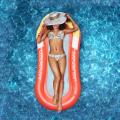 【Local delivery】Inflatable Floating Row Swimming Party Beach Water Pool Float Lounger Chair. 