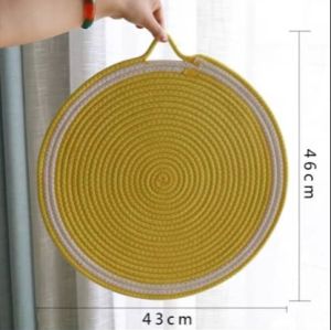 LOCAL DELIVERY-Cat Scratcher Mat Cute Round Natural Cotton Cat Scratcher Scratch Mat Sleeping Pad for Carpet Sofa Couch