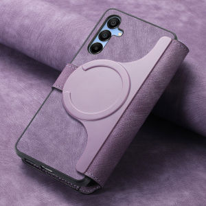 Casing for Samsung Galaxy S24 Plus Ultra S23 S23 FE S23 Plus S23 Ultra S22 S22 Plus S22 Ultra S21 S21 FE S21 Plus S21 Ultra 2024 Mag-holder Detachable Leather Flip Book Funda Cover