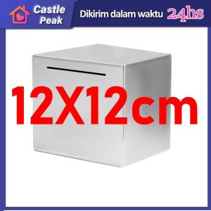 Piggy Bank Coin Stainless Steel Safe Box Money Savings Bank for Kids Can Only Save the Piggy Bank That Cannot Be Taken Out