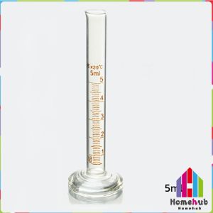 HB Glass Measuring Cylinder 5ml/10ml/25ml/50ml/100ml Laboratory Measure Tube