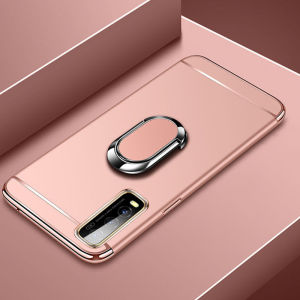LANLIN For Vivo Y20s Vivo Y20i Vivo Y20 Vivo Y20s[G] Phone Case Luxury 3 In 1 Matte Ultra Thin Anti-Scratch Shockproof Electroplated Frame Hard PC Back Cover For Vivo Y20s Case With Ring Stand Holder