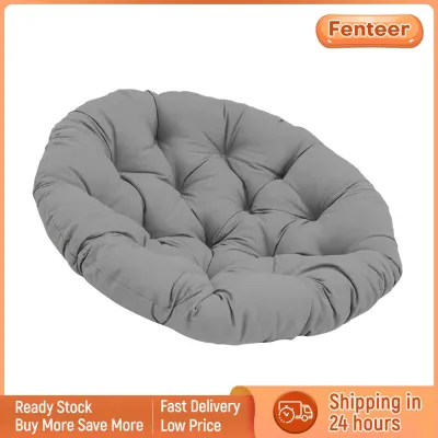 Fenteer เบาะรองนั่ง Papasan หนาเก้าอี้ทรงไข่20นิ้วเบาะรองนั่งสำหรับที่นั่งเก้าอี้โยก