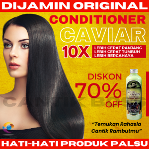 Conditioner Caviar Penumbuh Pemanjang Penyubur Mengobati Ketombe Rambut Sehat Kuat Bercahaya