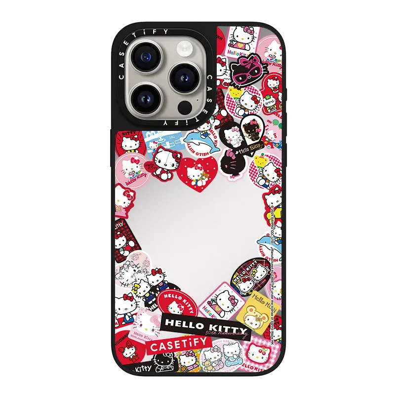 CASETIFY HELLO KITTY iPhoneケース　17Pro Max CASETiFY Hello Kitty 50th Anniversary - Sticker Frame Case