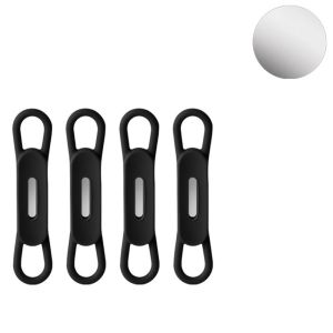 KENDRARY 4pcs/set Easy To Store ic Pen Pencil Holder Light Weight Vintage Elastic Band Pen Holder Notebook Colorful Pen Clip for Notebook Gifts