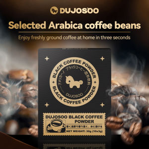 DUJOSOO 100% Arabica Zero Fat Black Coffee Powder for Gym & Diet Healthy Lifestyle