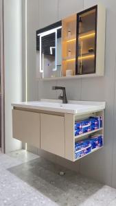 Bathroom Cabinet Mirror Cabinet Combination Bathroom Hand Wash Basin Wash Sink