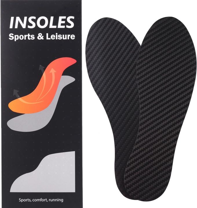 Carbon Fiber Insole for Men Women 1 PC Carbon Fiber Footplate Foot